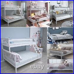 Triple Sleeper Bunk Bed / Daybed with Pull out Trundle / Double Bed Frame