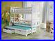 Triple_Trundle_Wooden_Bunk_Beds_Storage_Mattresses_White_Solid_Frame_01_mqy