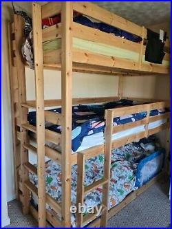 Triple bunk beds