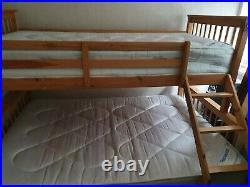 Triple bunk beds with mattress