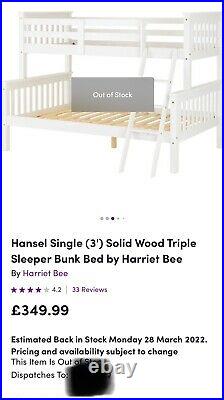 Triple bunk beds wooden £270