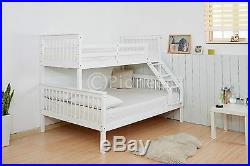 Triple sleeper bed bunk bed double bed in white or children bunk bed in pine oak