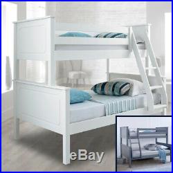 Vancouver Wood Triple Sleeper Bunk Bed 4ft Small Double Mattress/Colour Options