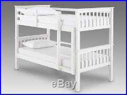WHITE wooden bunk bed with Mattress options + FREE DELIVERY kids bunk beds