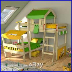WICKEY CrAzY Trunky Bunk bed Children's Double Bed Adventure bed with roof