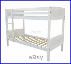 WestWood Bunk Bed 3FT Wood Wooden Frame Children Sleeper No Mattress Single New