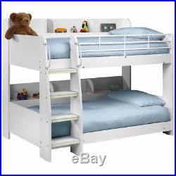 White Childrens Kids Wooden Bunk Bed Frame Single 3ft