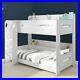 White_Double_Bed_Kids_Bunk_Beds_Childrens_Sleeper_Single_3FT_Wooden_Bed_Frame_01_lrv