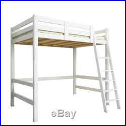 White Pine Wooden High Sleeper Cabin Frame Bunk Bed Kid Children Single 3FT Beds