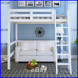 White Pine Wooden High Sleeper Cabin Frame Bunk Bed Kid Children Single 3FT Beds