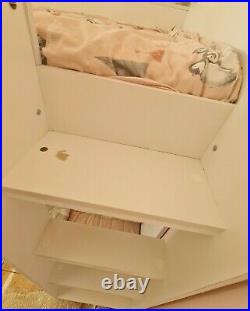 White bunk bed great condition