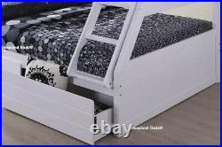 White bunk beds with storage Used Also Comes With Mattress If You Like