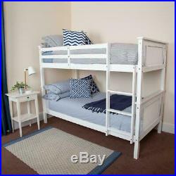 Wido WHITE WOODEN SHAKER SINGLE/DOUBLE/BUNK BED FRAME HOME BEDROOM FURNITURE