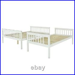 Wood Pine Single Double Bunk Bed 3 Sleeper Bedstead for Kids Children Adults UK