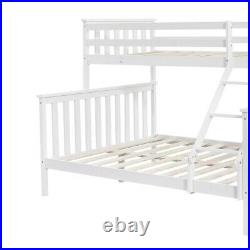 Wood Pine Single Double Bunk Bed 3 Sleeper Bedstead for Kids Children Adults UK