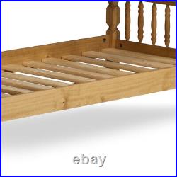 Wooden Bunk Bed, Colonial Pine Children's Bed with 2 Size and 4 Mattress Options