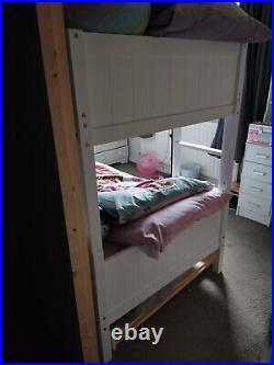 Wooden Bunk Bed With Trundle Sleeps 3