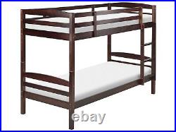 Wooden EU Single Size Bunk Bed Dark REGAT