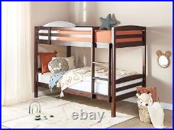 Wooden EU Single Size Bunk Bed Dark REGAT