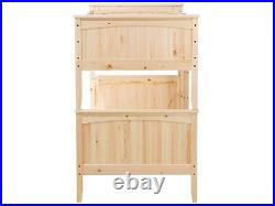 Wooden EU Single Size Bunk Bed Light ALBON