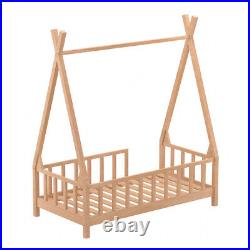 Wooden Kids Treehouse Bed Frame Childrens Toddlers Floor Bed Frame Low Bedstead