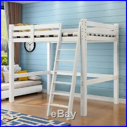 Wooden Loft Bunk Beds 3FT High Sleepers Single Children Bedroom Cabin Bed Frames