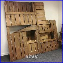 Wooden Treehouse Bunkbed / Kids House Bed Handmade Solid Pine Outdoor Theme