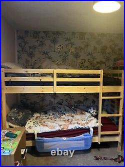 Wooden bunk bed frame