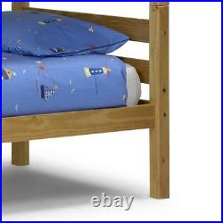 Wyoming Bunk Bed Solid Pine Childrens Beds Julian Bowen Low Sheen Lacquer Finish